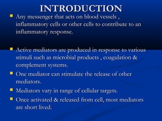 Mediators of inflammation | PPT
