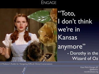 “Toto,
I don’t think
we’re in
Kansas
anymore”
- Dorothy in the
Wizard of Oz
Kate Michi Ettinger, JD
@k8ethics
muralinstitu...