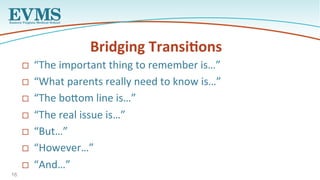 Media training & bridging techniques | PDF