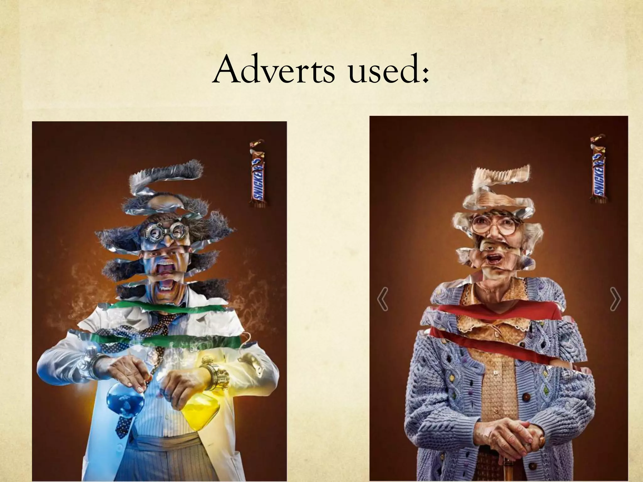 Adverts used:
 