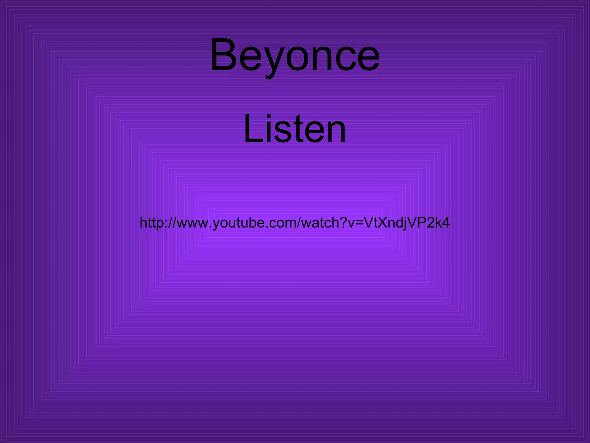 Beyonce Listen http://www.youtube.com/watch?v=VtXndjVP2k4 