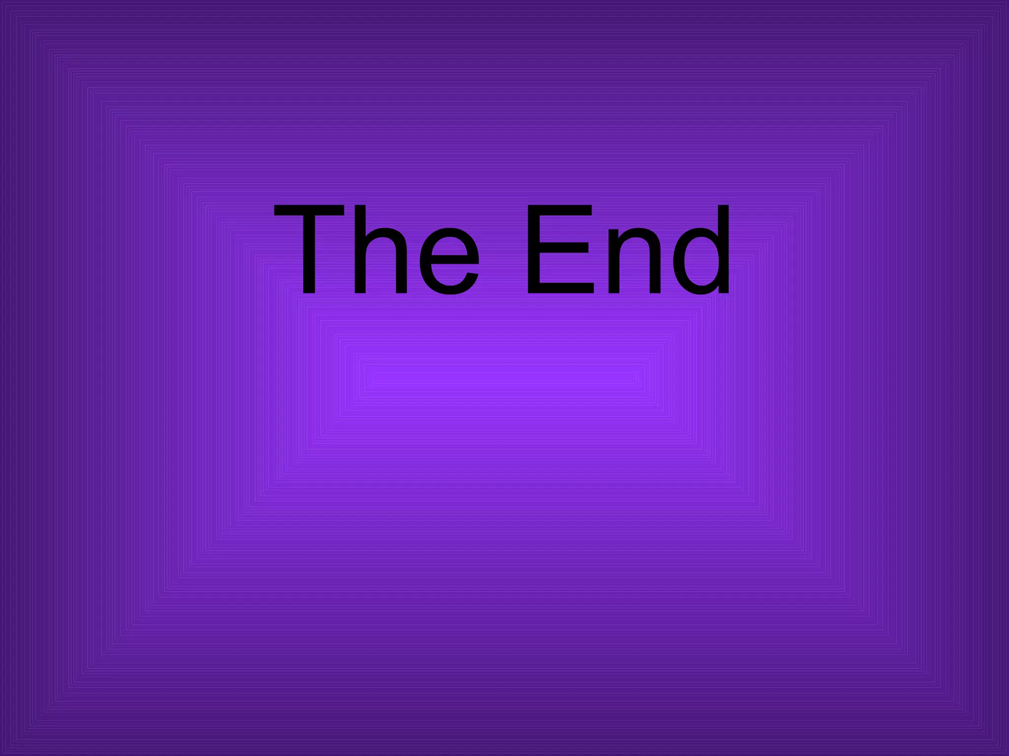 The End 