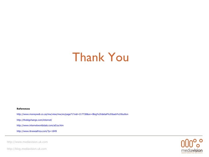 South African Online Market Share Search and Mobile 2008/2009