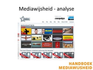 Mediawijsheid - analyse
 