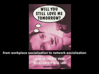 from workplace socialization to network socialization 