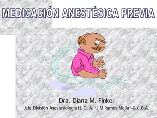 Dra. Diana M. Finkel
Jefa División Anestesiología H. G. A. “J.M.Ramos Mejía”–G.C.B.A.
 