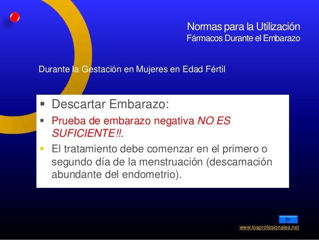 Uso de Medicamentos en el Embarazo Uso de Medicamentos en el Embarazo