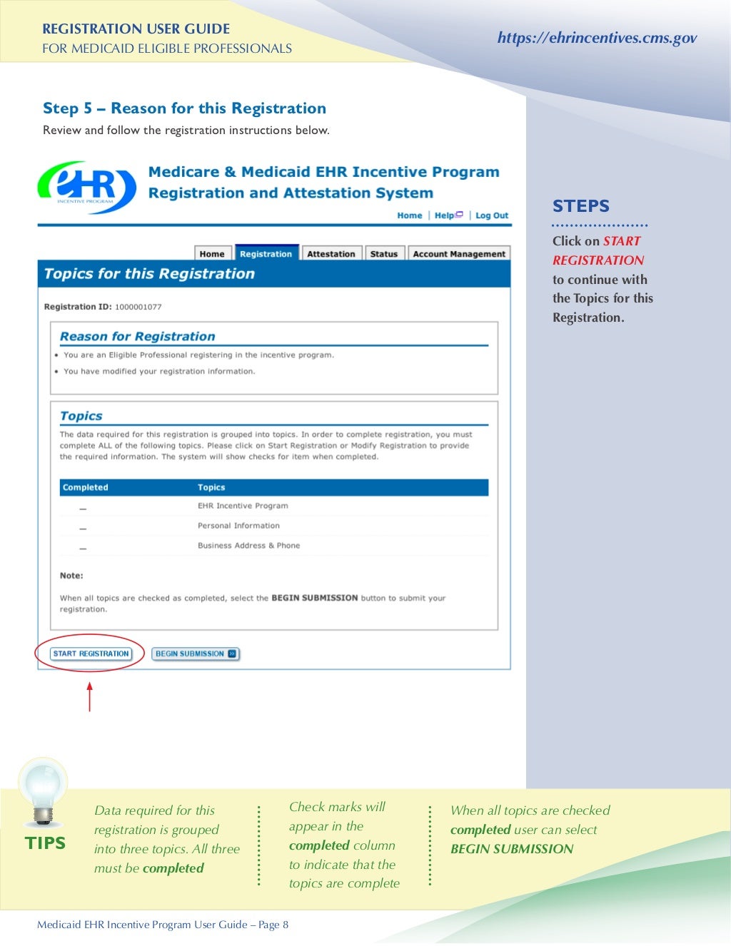 medicaid-ehr-incentive-program-registration-user-guide-for-eligible-p