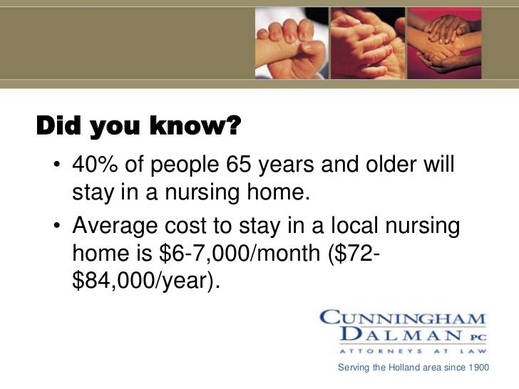Presentation on Managing the Cost of Nursing Home Care
