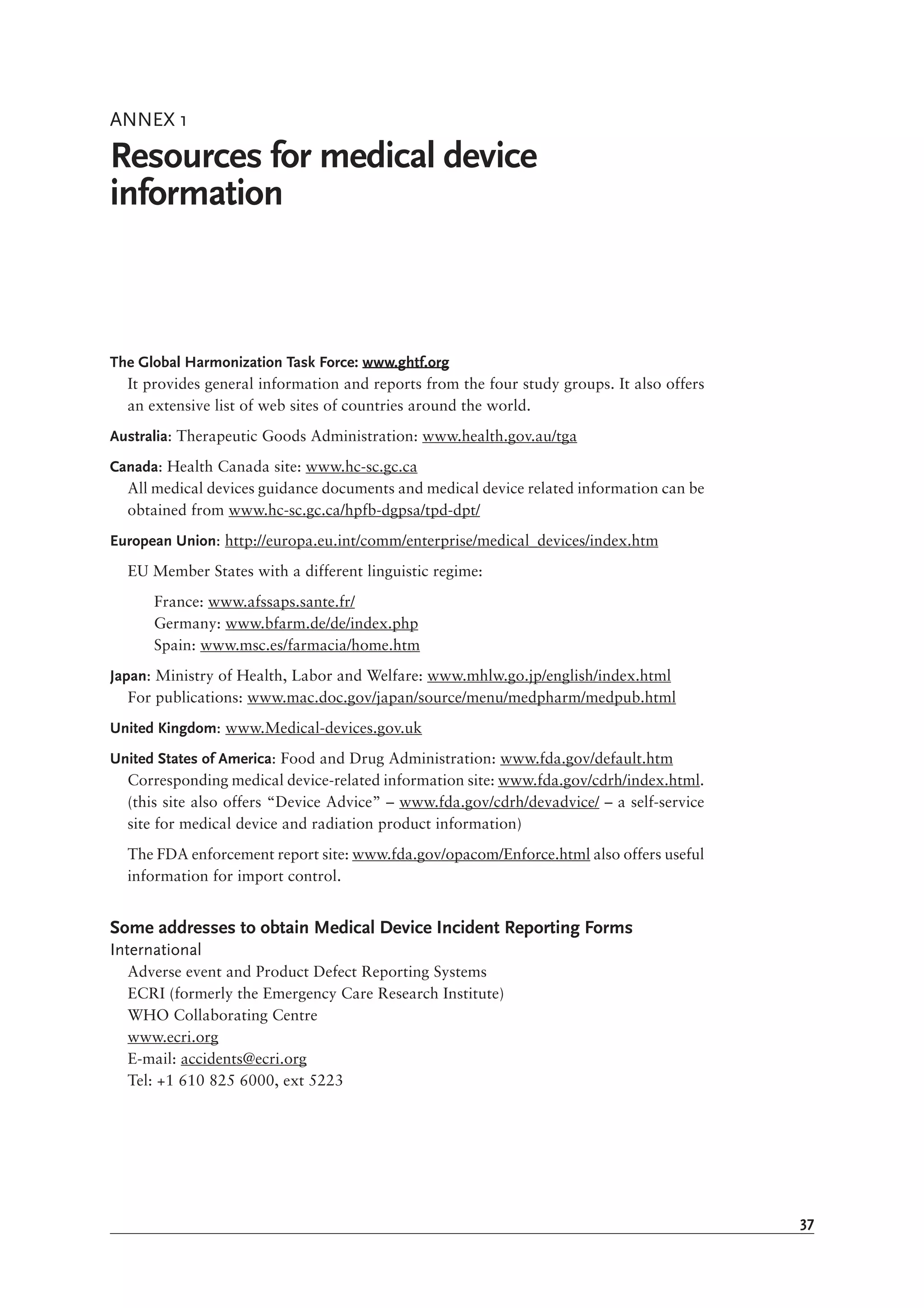 Medical Device Regulations Global Overview And Guiding Principles