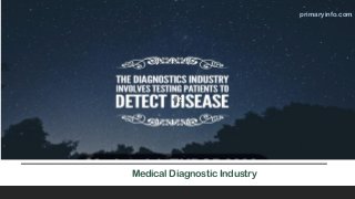 Medical Diagnostic IndustryBUSINESSOPPORTUNITIES
primaryinfo.com
 