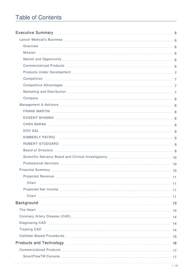 Medical equipment manufacturing business plan example