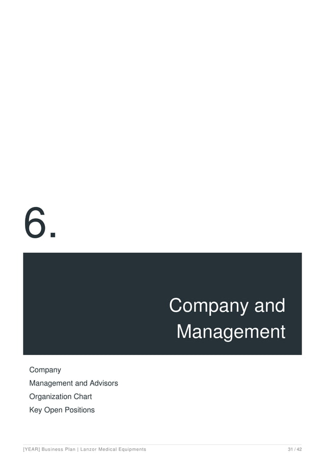 Medical equipment manufacturing business plan example