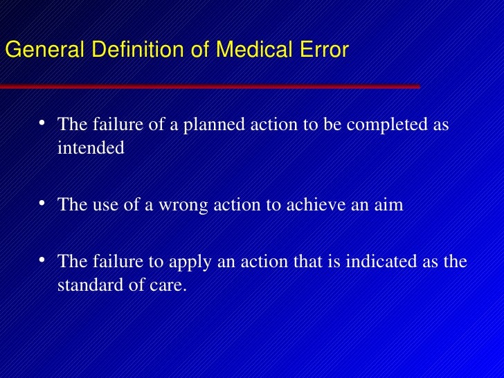 Medical Errors 2005