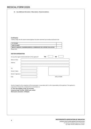 Men Health Mot Form.pdf MAM Comprehensive Medical Examination Form for Motorsport License ...