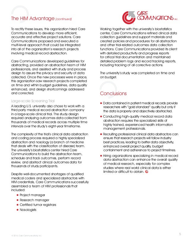 Medical Record Abstraction Form And Guidelines Medical Record Abstraction Form And Guidelines