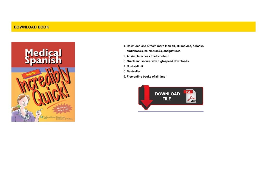 [Pdf/ePub] Medical Spanish Made Incredibly Quick! (Incredibly Easy!)