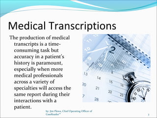 Medical Coding Transcripts Examples Medical transcriptions | PPT