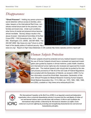 Newsletter Title                              Volume 3 Issue 12                                                     Page 9...