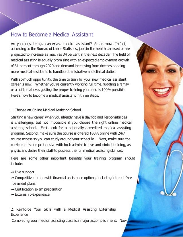 medical assistant training free health care assistant training