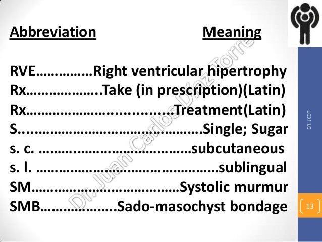 Medical Abbreviations 4 May 5 13 Medical Abbreviations 4 May 5 13