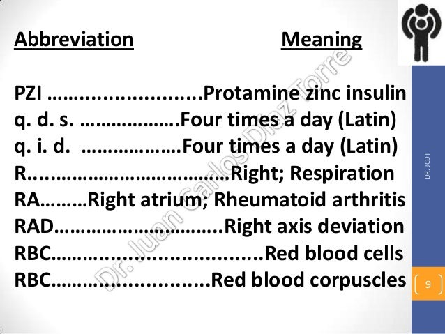 Medical Abbreviations 4 May 5 13 Medical Abbreviations 4 May 5 13