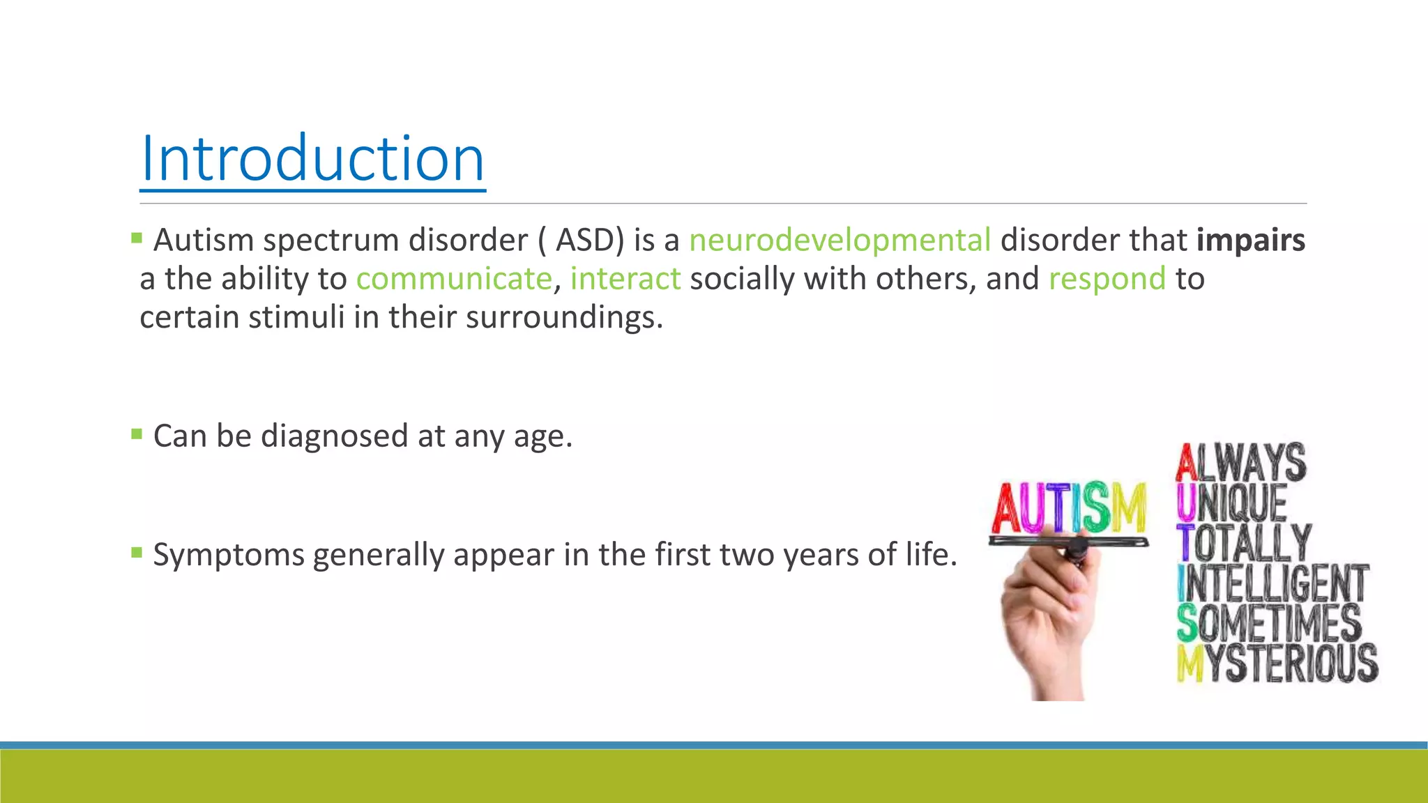 Medical ,dental manifestations and management of autism spectrum ...