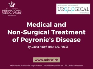 Medical and Non-surgical Treatment of Peyronie's Disease | PDF