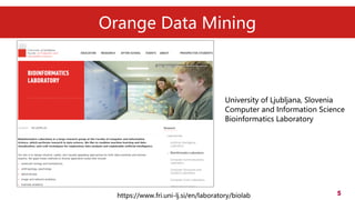 Orange Data Mining 軟體系統簡介及生醫應用支援 | PDF