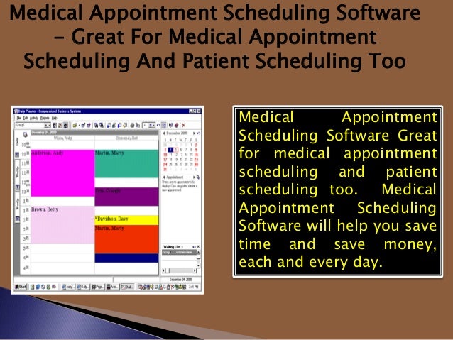 medical appointment scheduling software medical appointment scheduling
