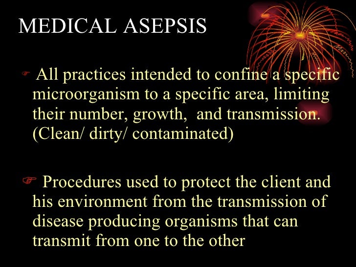 medical asepsis medical asepsis