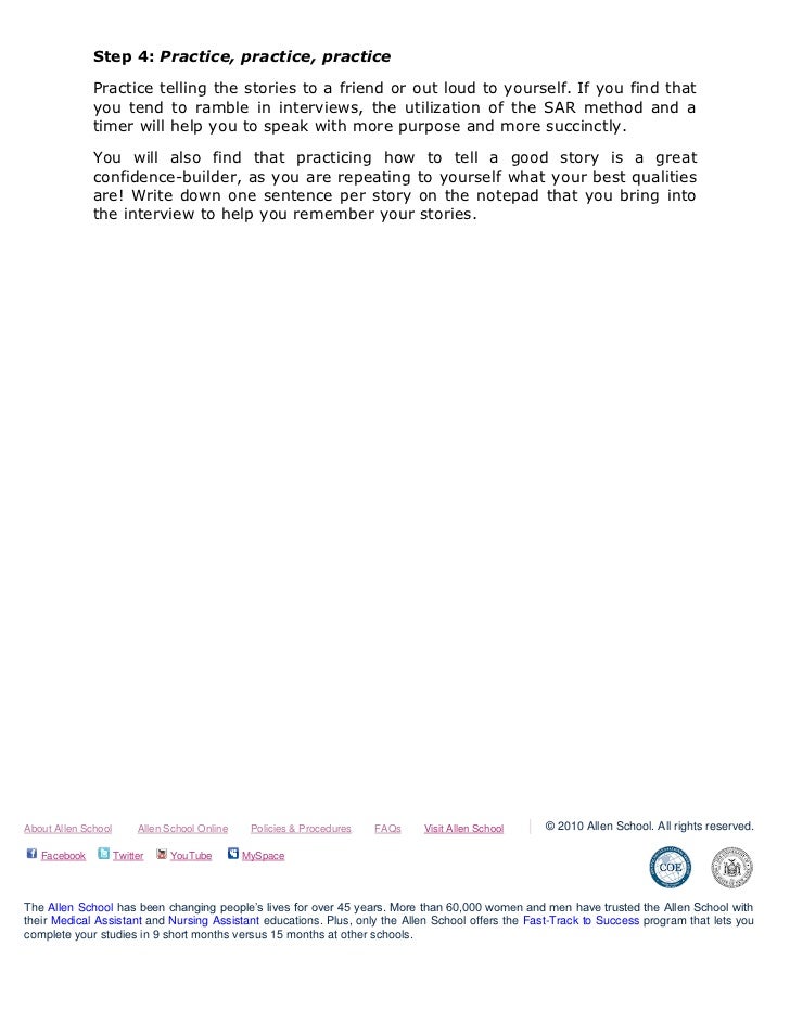 how to survive a behavioral interview tips from allen school sar interview