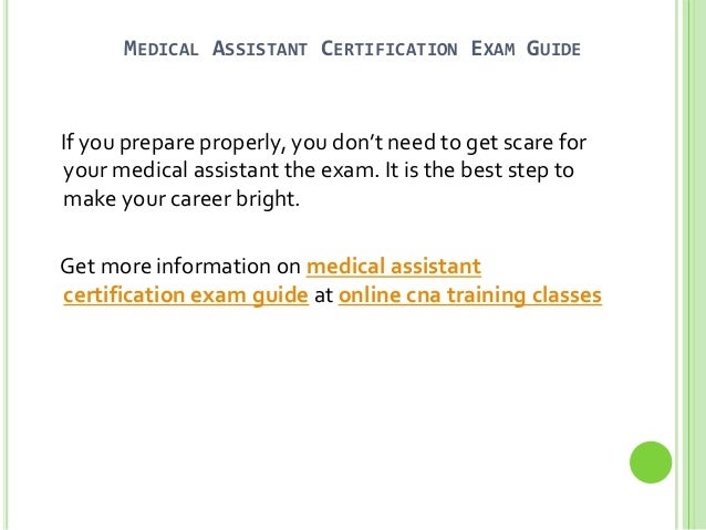 Medical Assistant Certification Test Study Guide