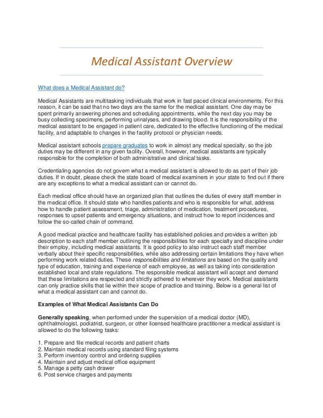Medical Assistant Patient Charting