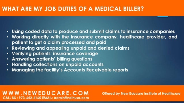 medical billing coding job description