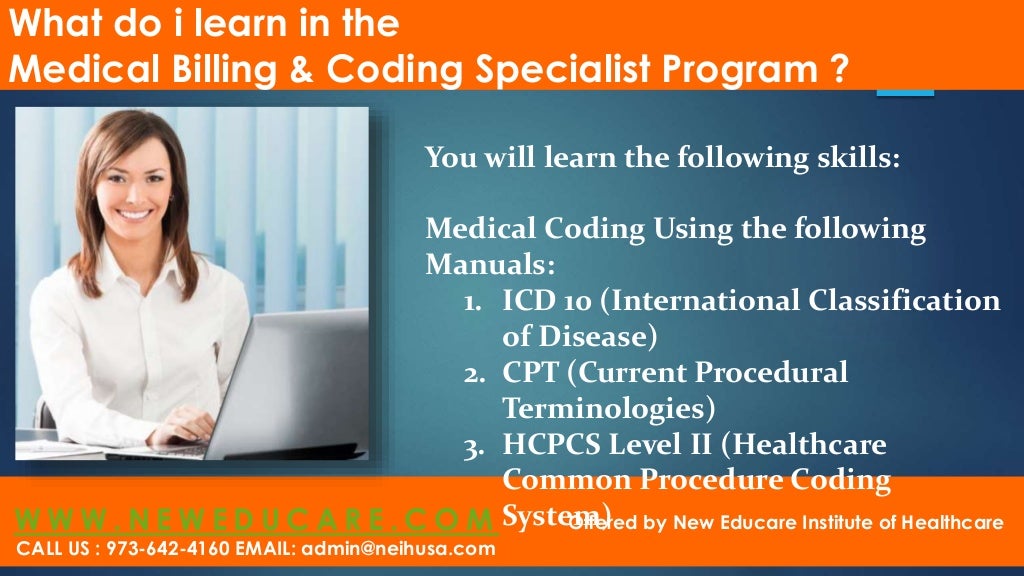 Medical billing and coding program ppt editable
