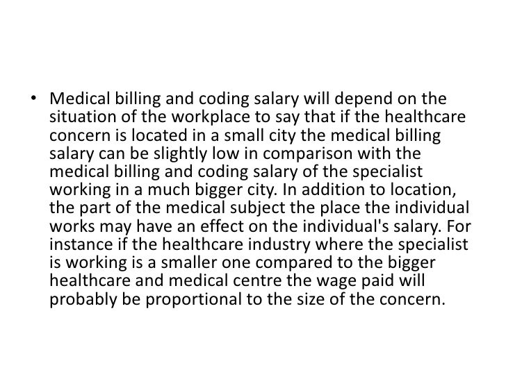 Medical billing and coding salary