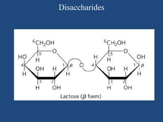 Disaccharides
 
