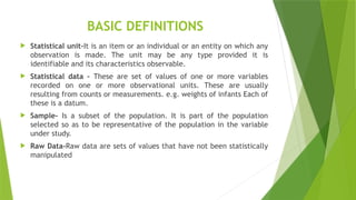 Unit Types Statistics Medical Biostatistics-Introductory lectures-1(0).pptx