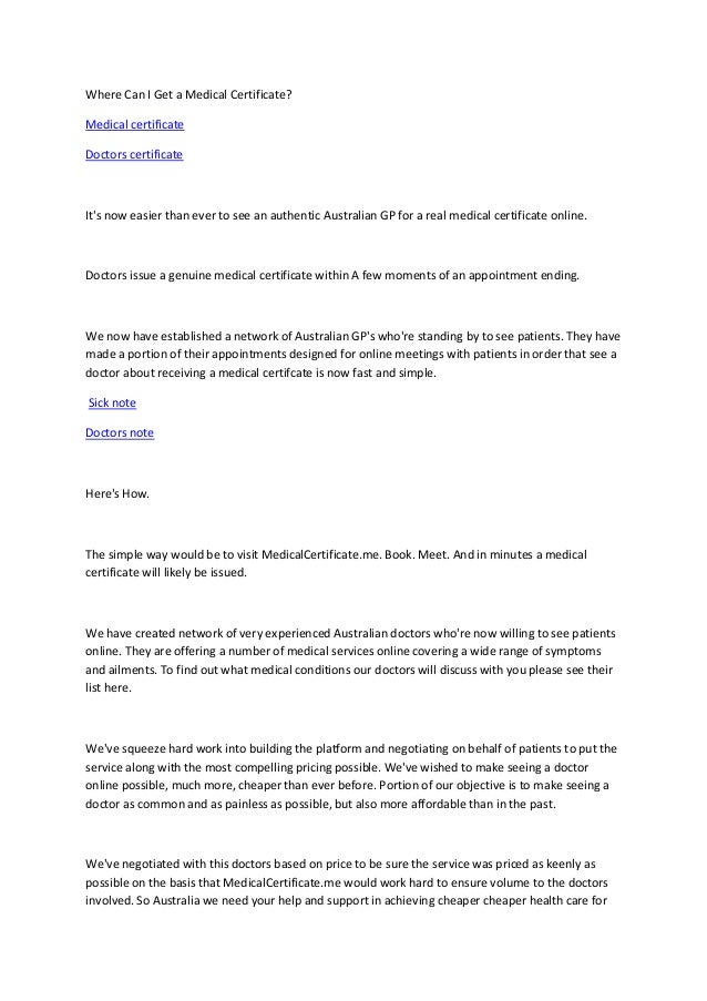 medical certificate4 work medical certificate