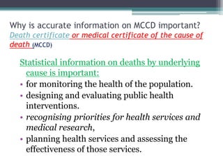 Medical certification of cause of  death Slide 44