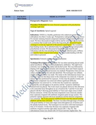 Medical Chronology Sample-Medical Malpractice - Medico Legal Request | PDF