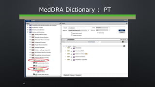 MedDRA Dictionary : PT
27
 