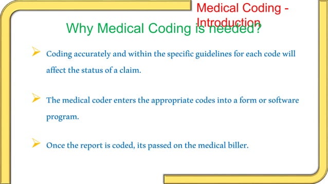 Medical coding - introduction | PPT | Infectious Diseases | Diseases ...