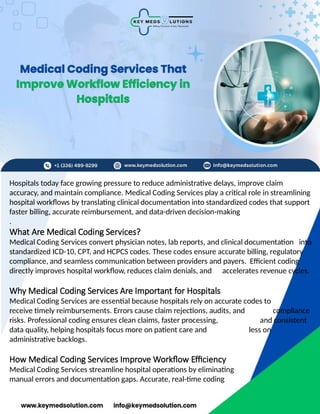 Professional Medical Coding Services | Key MedSolutions | PPTX