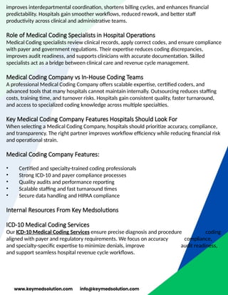 Professional Medical Coding Services | Key MedSolutions | PPTX