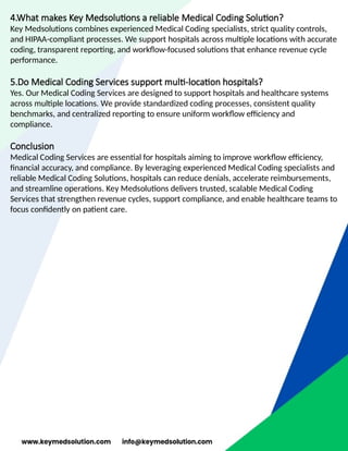 Professional Medical Coding Services | Key MedSolutions | PPTX