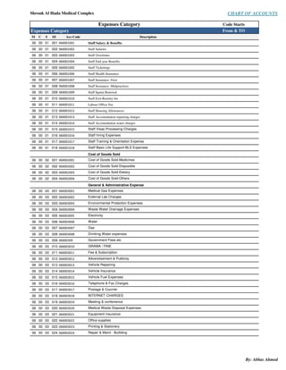 Medical complex chart of accounts | PDF
