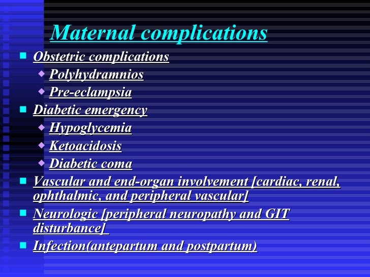Medical Complication Of Pregnancy