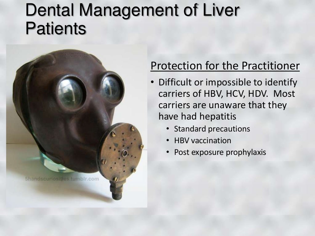 Dental Patients with Liver Disease